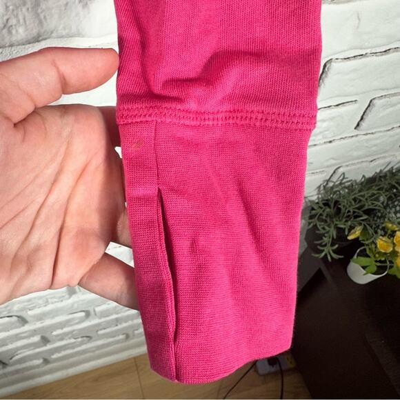 Sweaty Betty Cropped Pink Long Sleeve Lightweight Sweatshirt Top Size 4 - Picture 10 of 11